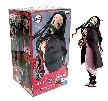 Kamado Nezuko Demon Slayer. Brillo y glamour. Premio Grúa.