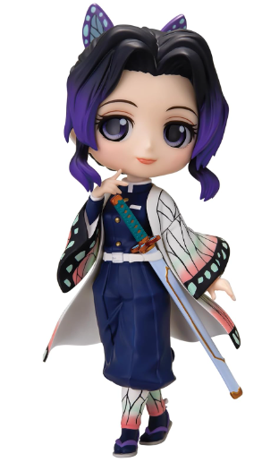 Banpresto - Demon Slayer: Kimetsu no Yaiba - Shinobu Kocho (ver. A), Figura Bandai Spirits Q Posket. Ninguna caja. Artículo de 2da mano. Envíos desde México.