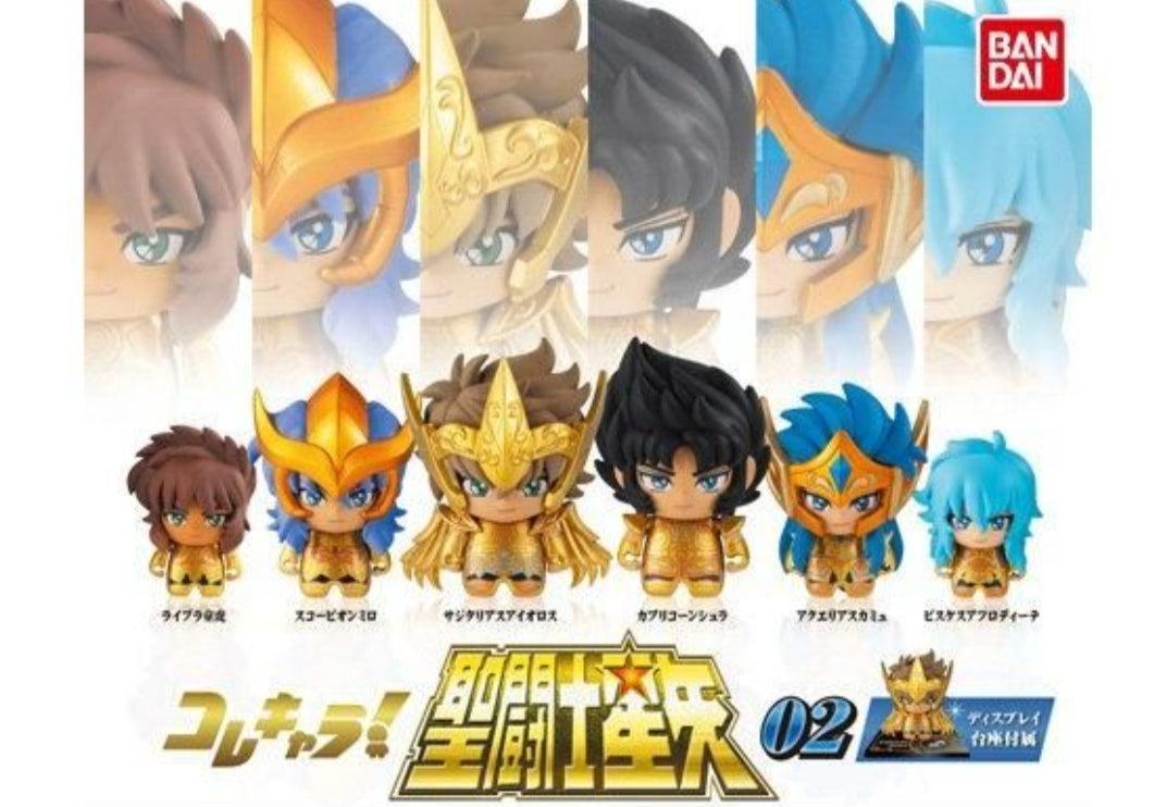 Colección Saint Seiya Gashapon 01 y 02.
