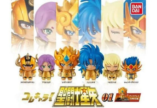 Colección Saint Seiya Gashapon 01 y 02.
