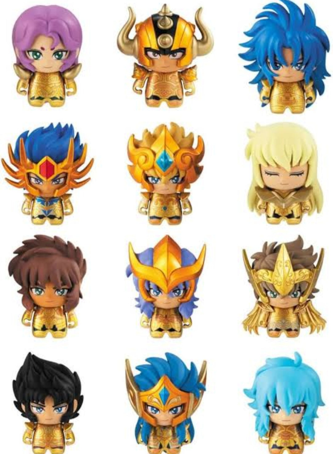 Colección Saint Seiya Gashapon 01 y 02.