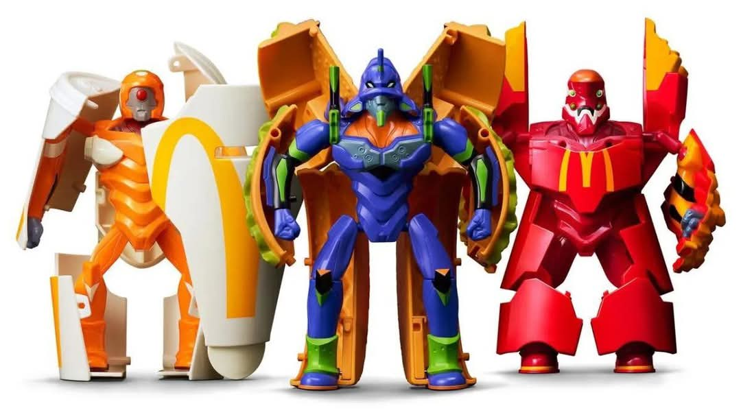 Evangelion McDonald's collaboration Value Set. Limited edition.