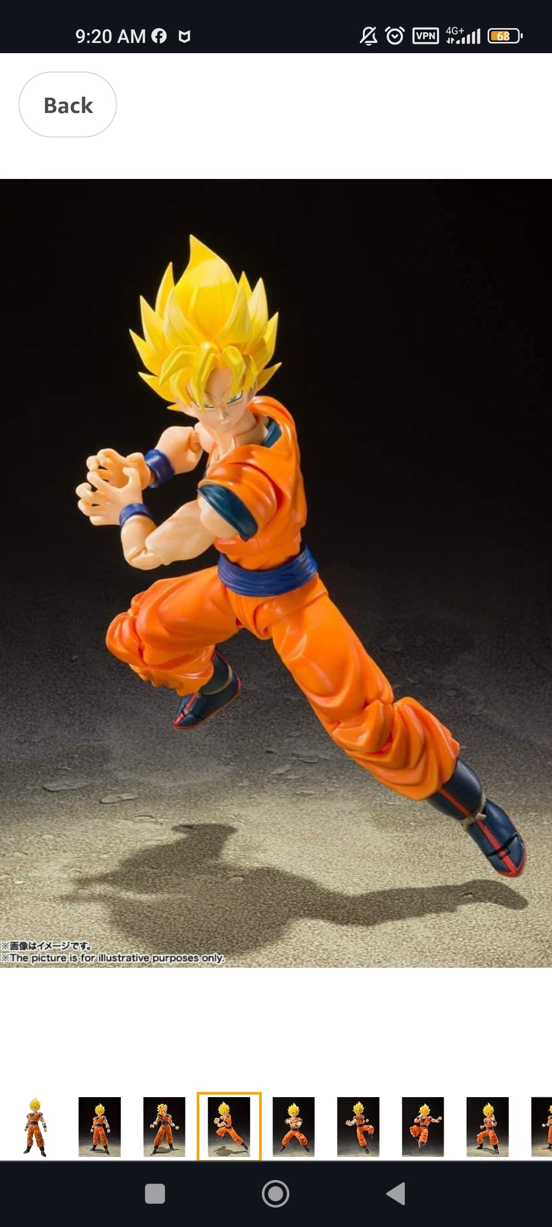 SH Figuarts Son Goku SSJ (Goku Kawaii). NACIONES TAMASHII