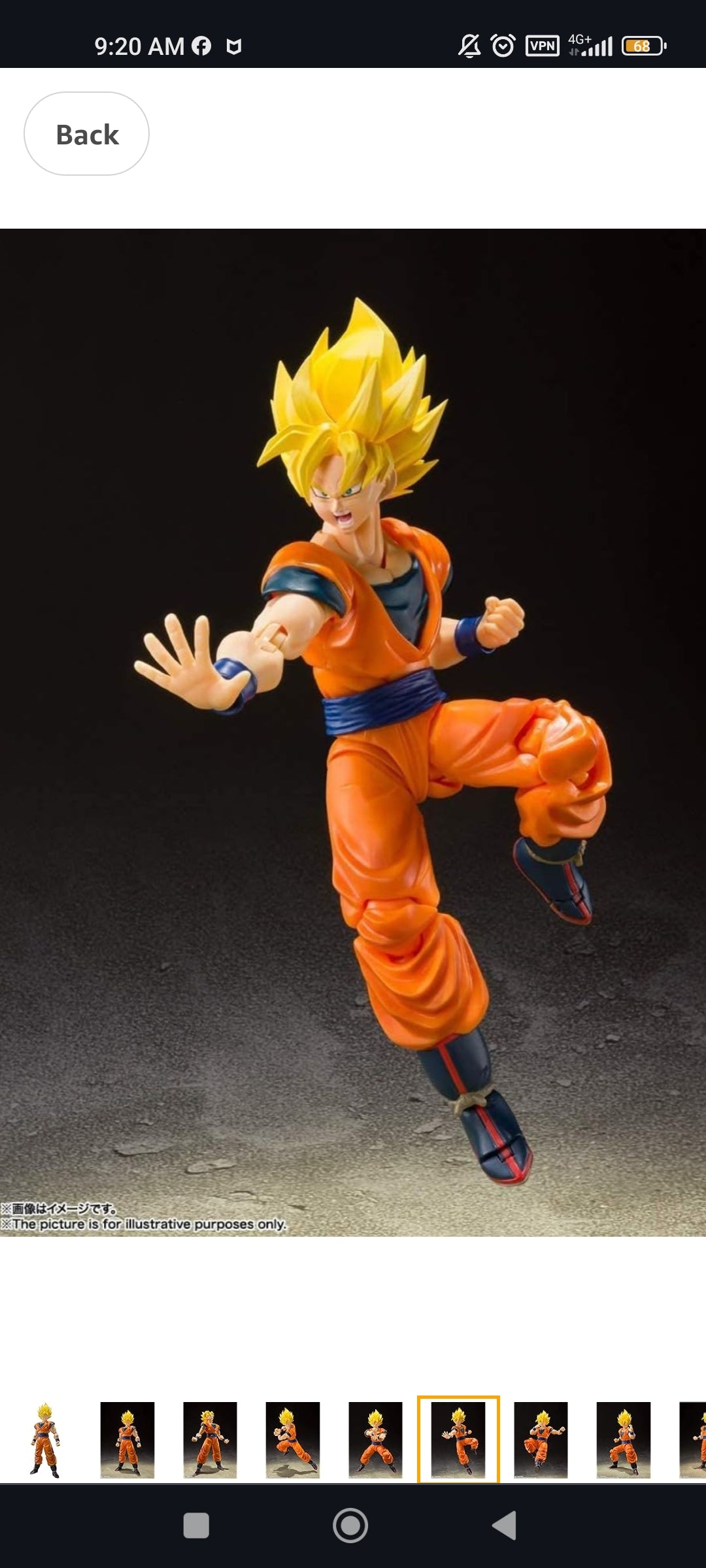 SH Figuarts Son Goku SSJ (Goku Kawaii). NACIONES TAMASHII