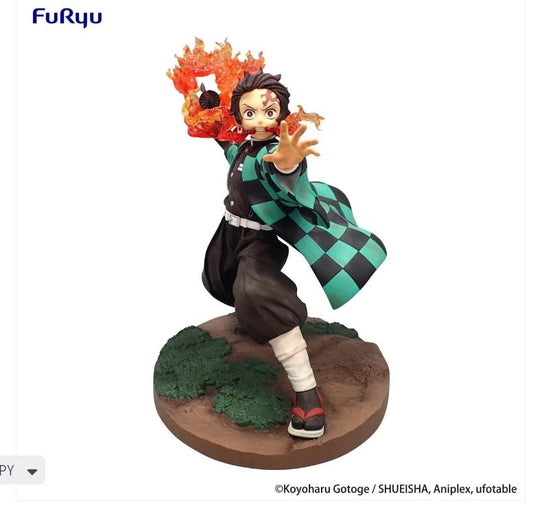 Demon Slayer: Kimetsu no Yaiba Tanjiro Kamado Exceed Creative Figure BY FURYU - BRAND DEMON SLAYER: KIMETSU NO YAIBA. Used. 2nd Hand item. Minor Stains.